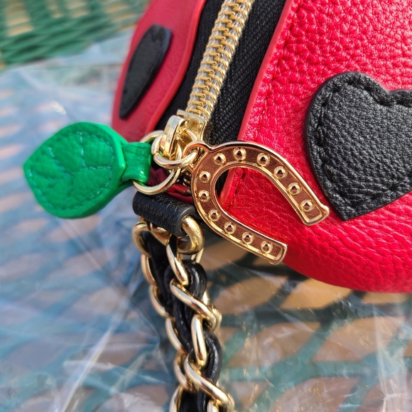 "Luck be a Lady" Lady Bug ๐ kitsch cute garden kawaii insect spring wristlet ๐ - Picture 6 of 11